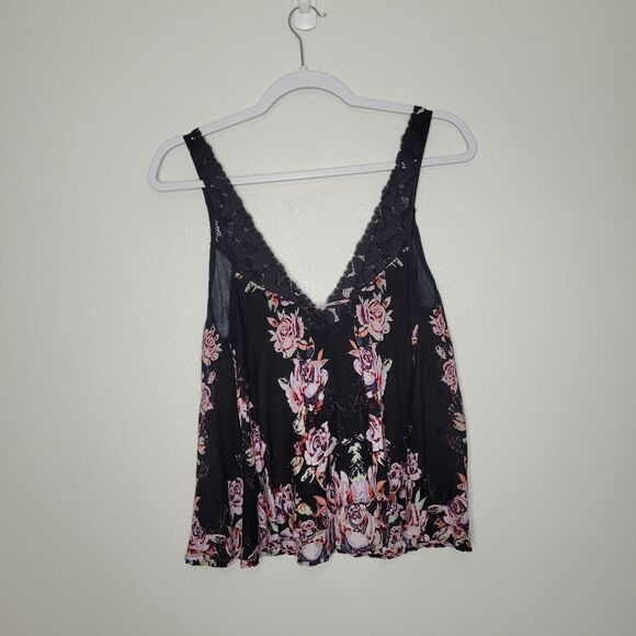 Free People Intimately Morning Rose Floral Tank Top Moody Flirty Size Xs NWT - Picture 4 of 8